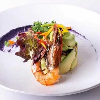 Salade avocat aux crevettes